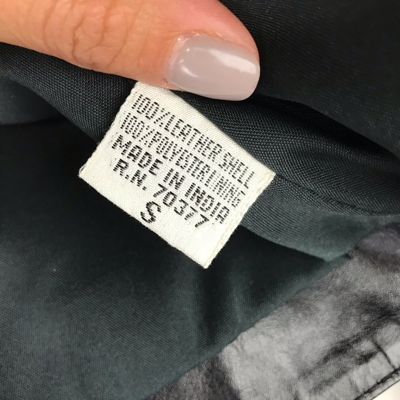 Code Nouveau Jacket Vintage Crop Top 100% Leather - Picture 8 of 8